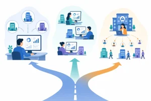 JOB-PLACEには、代理店・SaaS・派遣という3つの運用モードが搭載