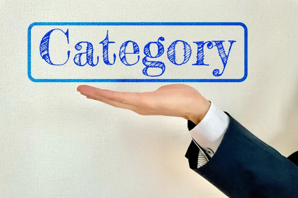 Categoryを持つビジネスマン